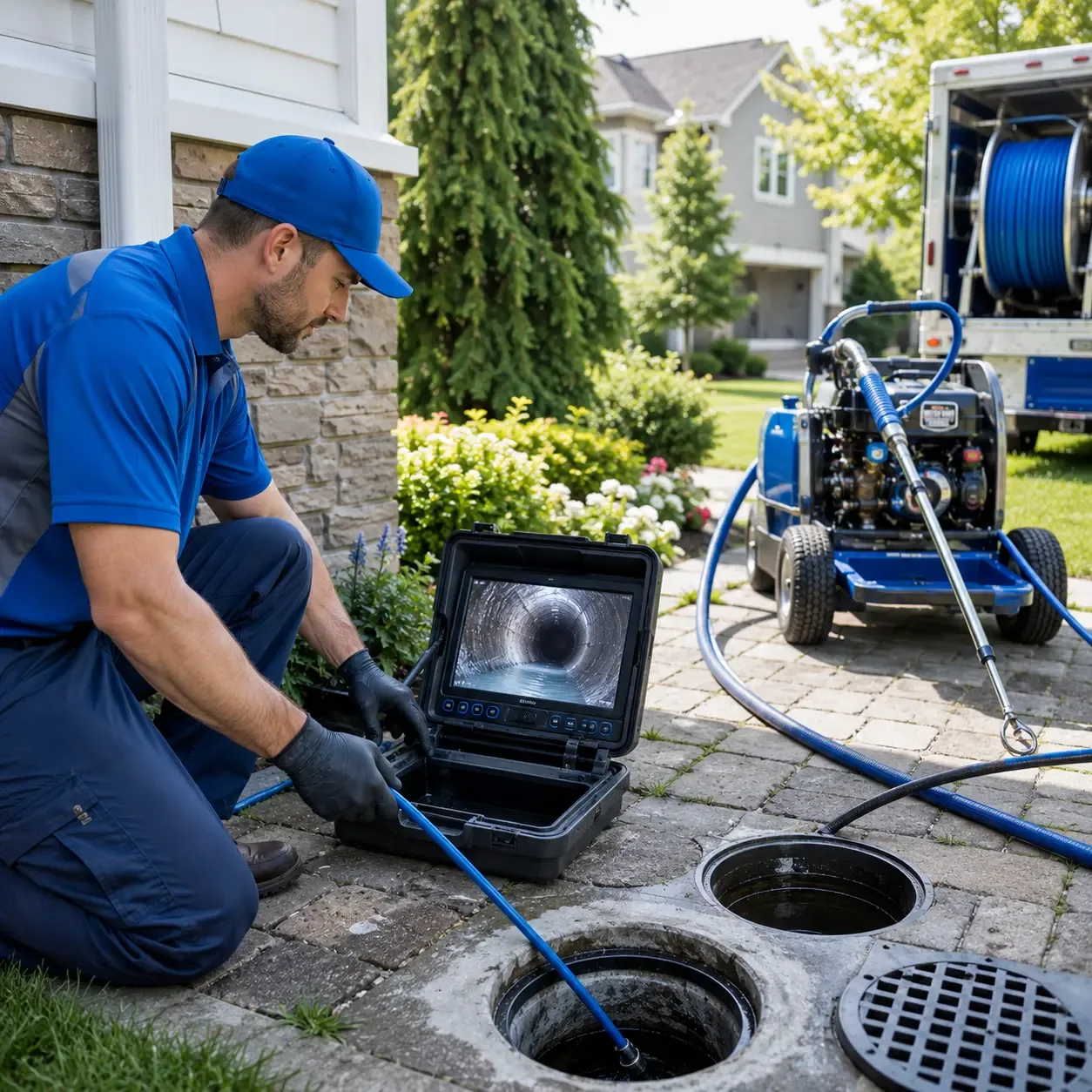 Outdoor drain cleaning professionals serving Flatonia, TX